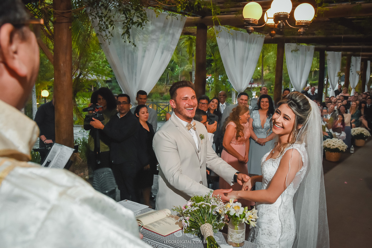 Descontração no casamento