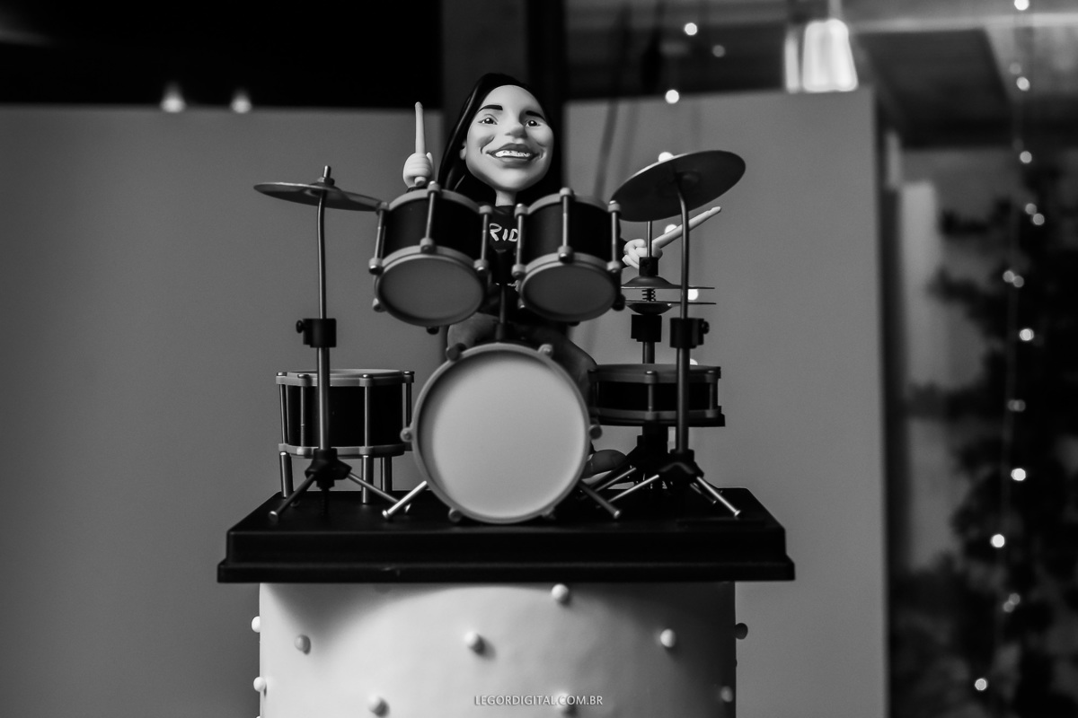 Topo de bolo bateria