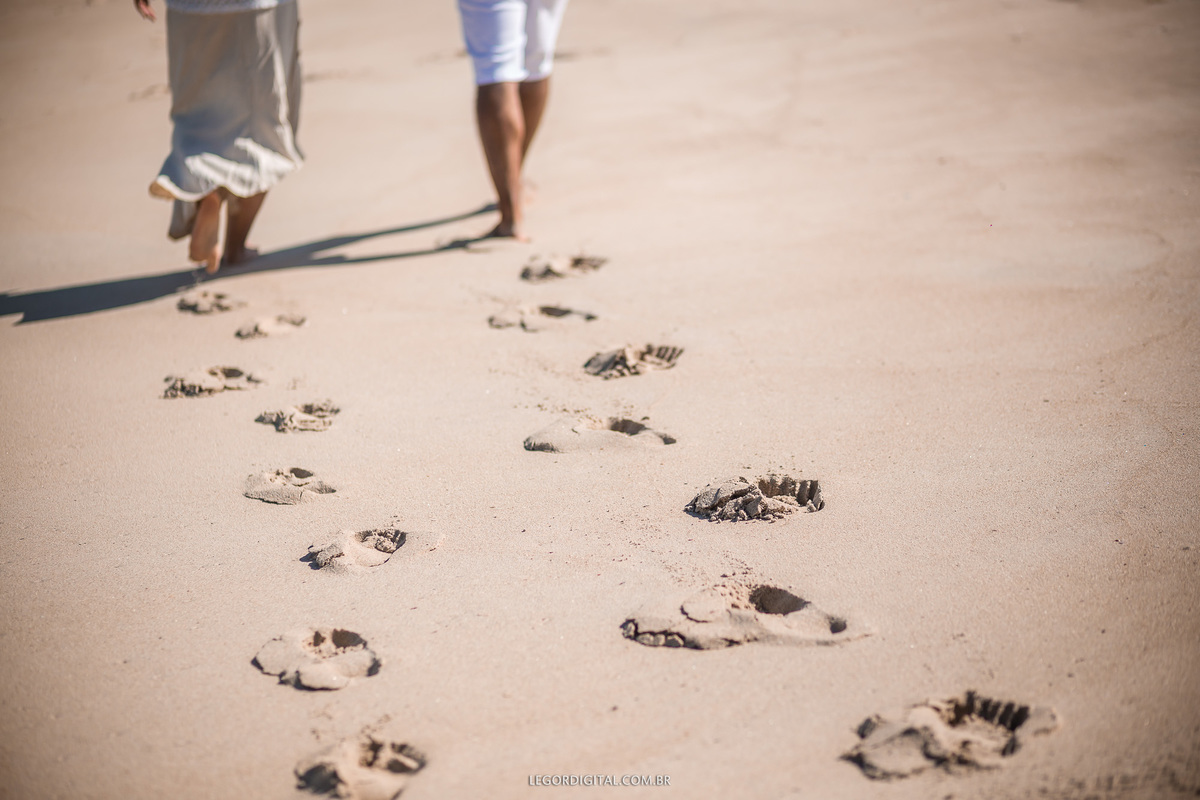 Passos na areia
