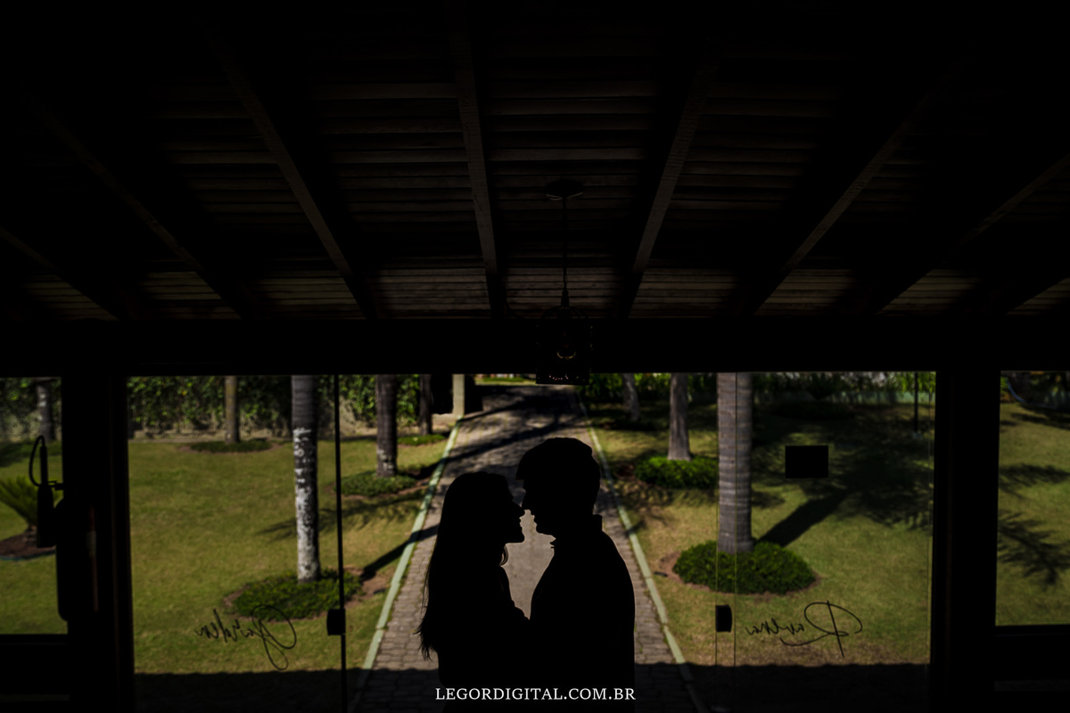 Casal espaço de Festa