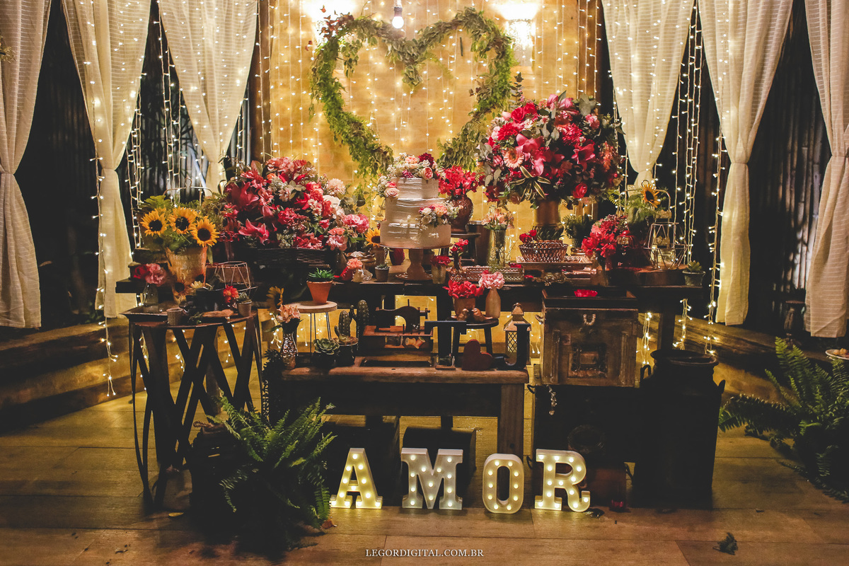decoração romântica 