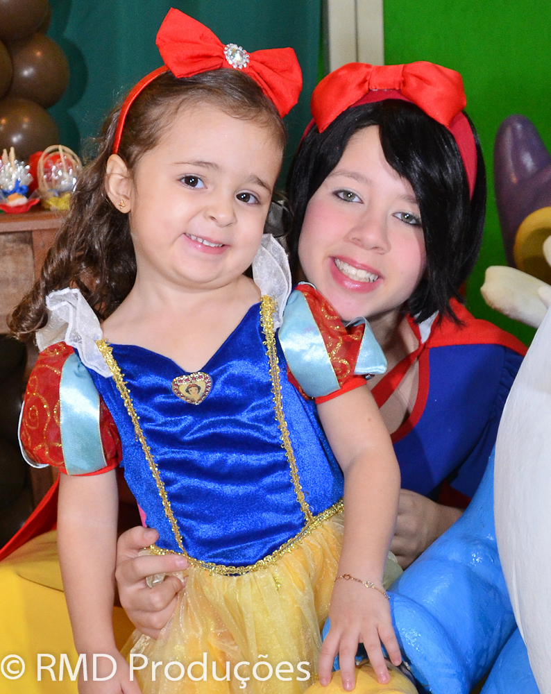 Personagem vivo de Branca de Neve
