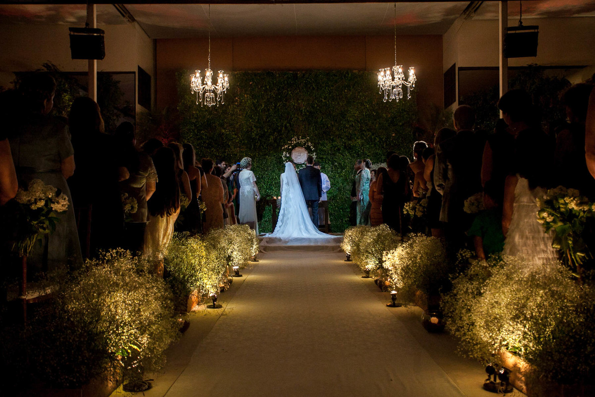 Cerimonia de casamento realizada no espaço Trivento, na cidade de São Paulo.