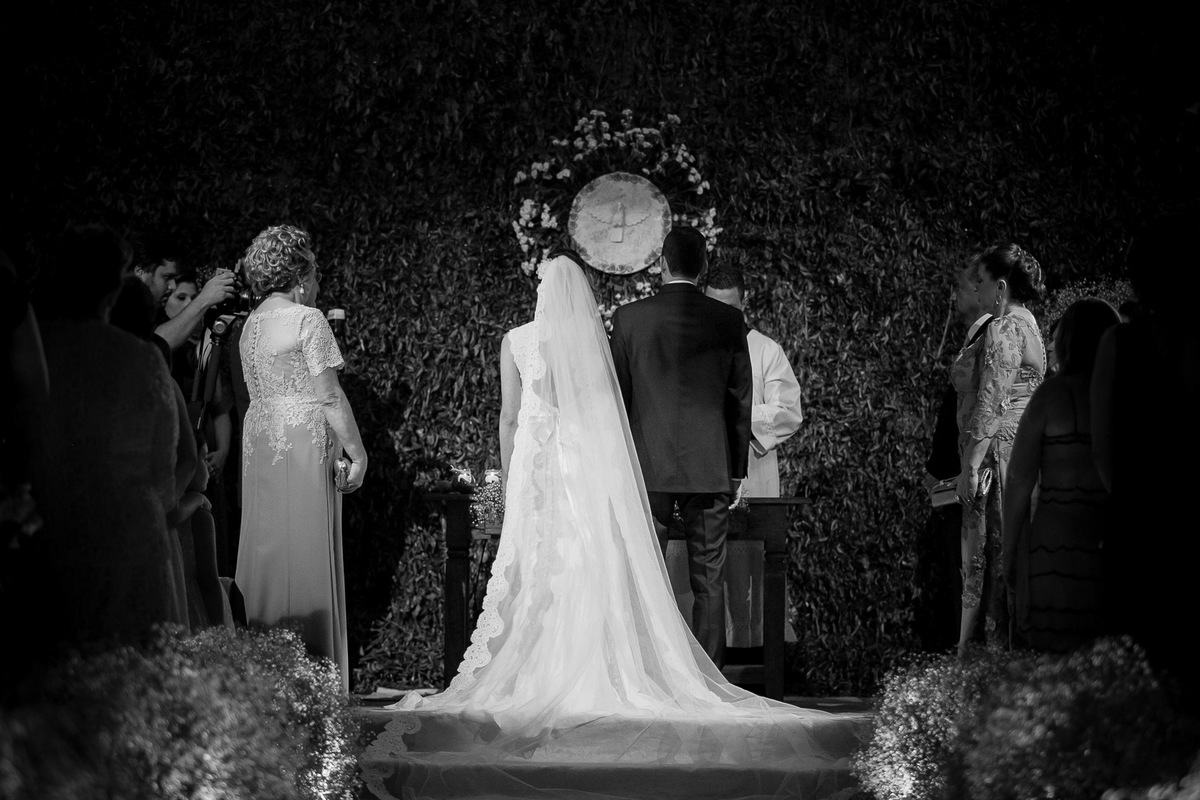 Cerimonia de casamento realizada no espaço Trivento, na cidade de São Paulo.