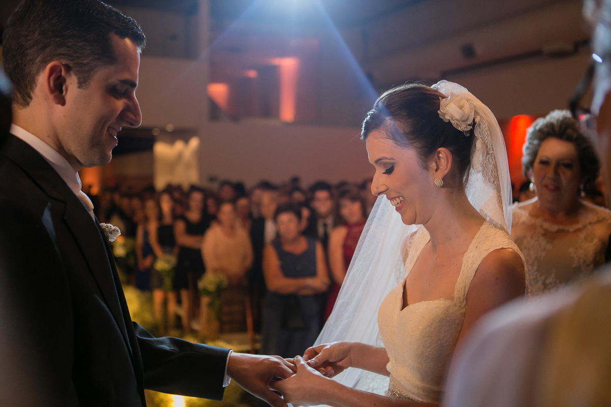 Cerimonia de casamento realizada no espaço Trivento, na cidade de São Paulo.