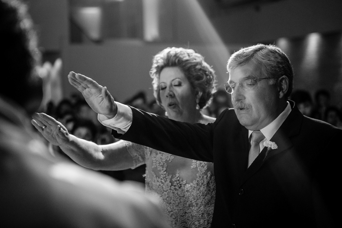 Cerimonia de casamento realizada no espaço Trivento, na cidade de São Paulo.