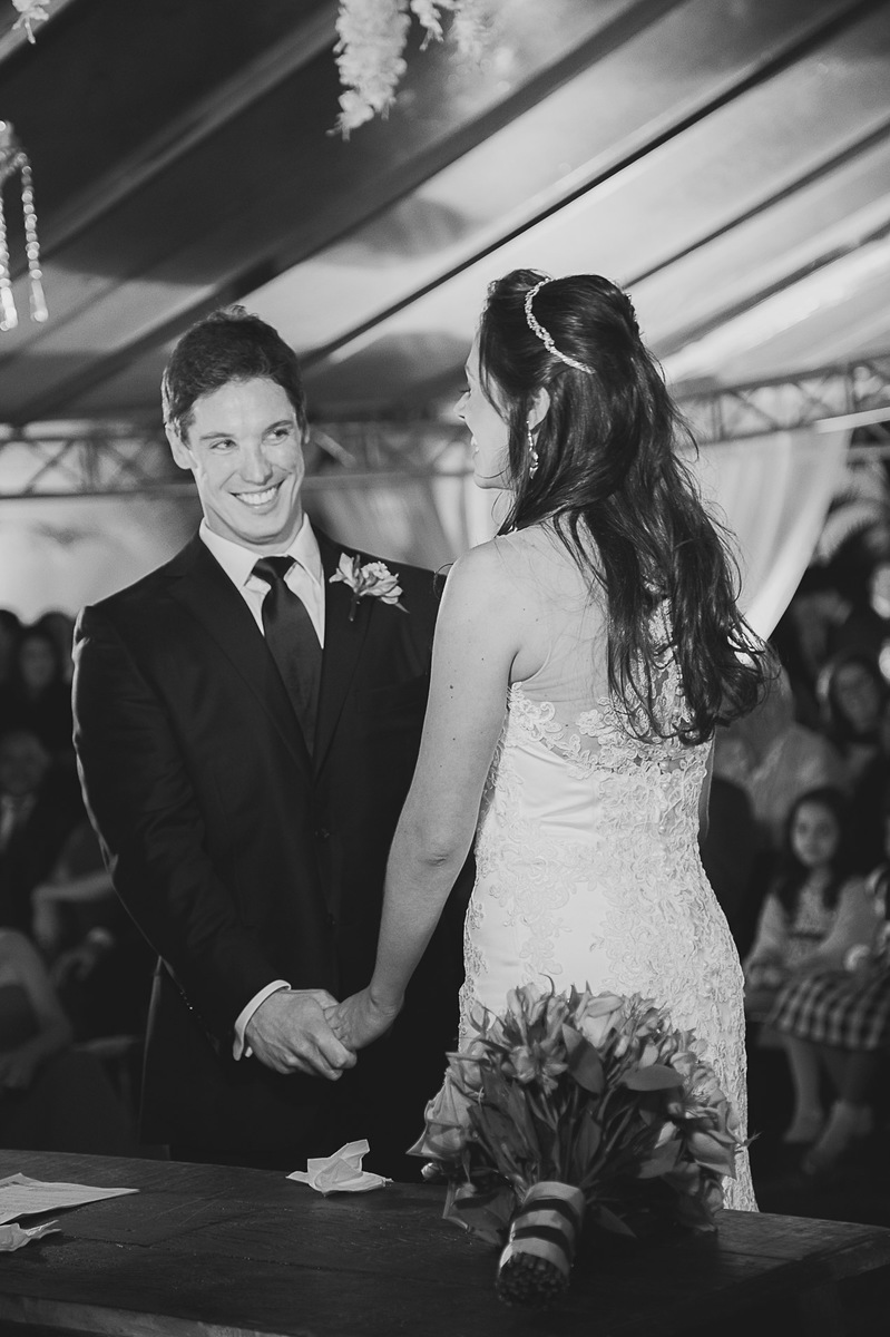 Cerimonia de casamento no Interative Hall.