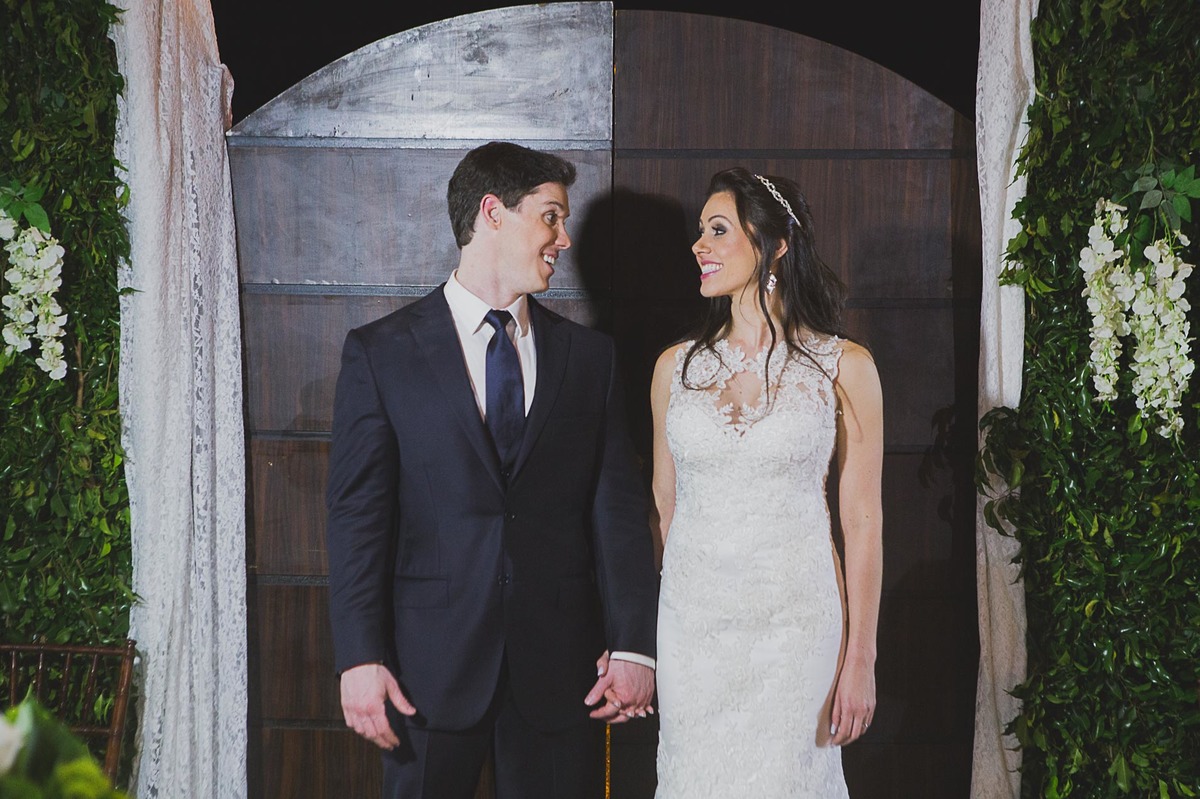 Cerimonia de casamento no Interative Hall.