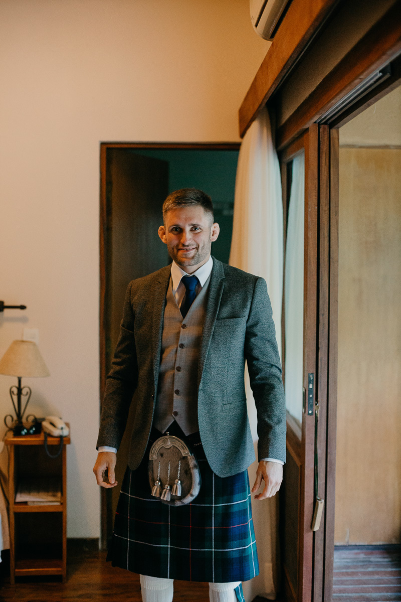 Elopement Wedding - Noivo de kilt