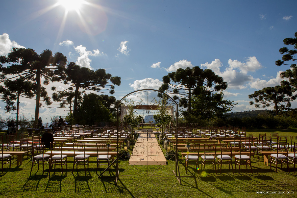 decoraçao de cerimonia no campo