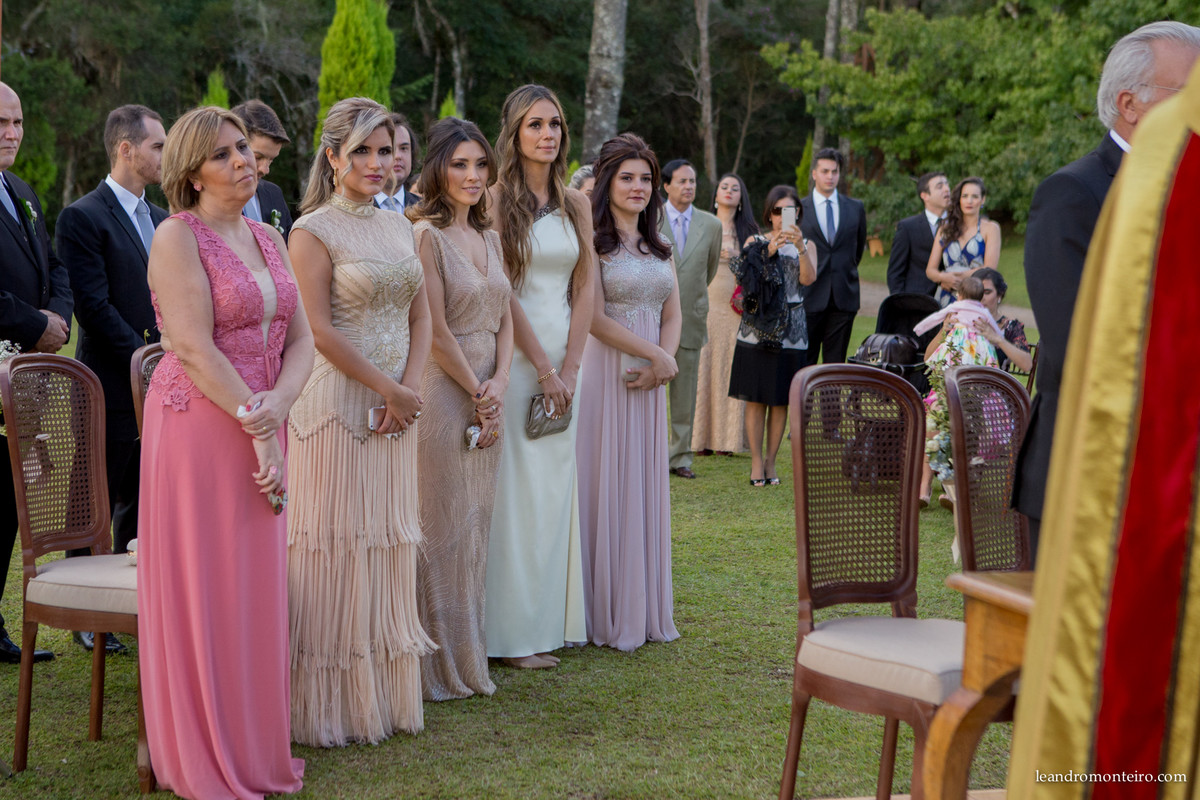 madrinhas na cerimonia