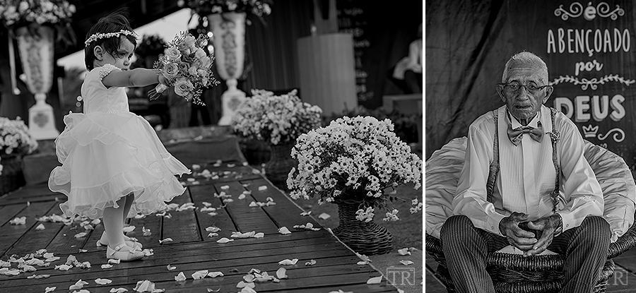 Entrada daminha - Casamento na praia