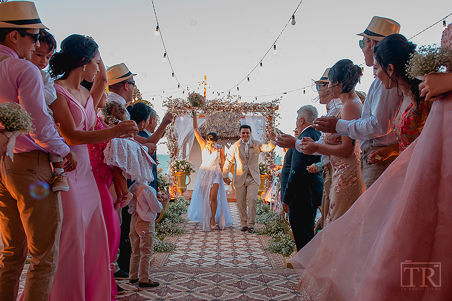 Casamento na praia - Casa branca