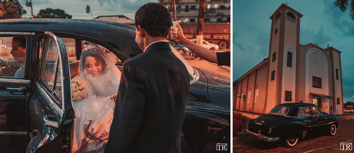 Casamento Ana Lídia Lopes e Gabriel - Unai MG - Noiva no carro