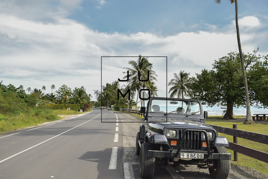 Haciendo dedo en Moorea