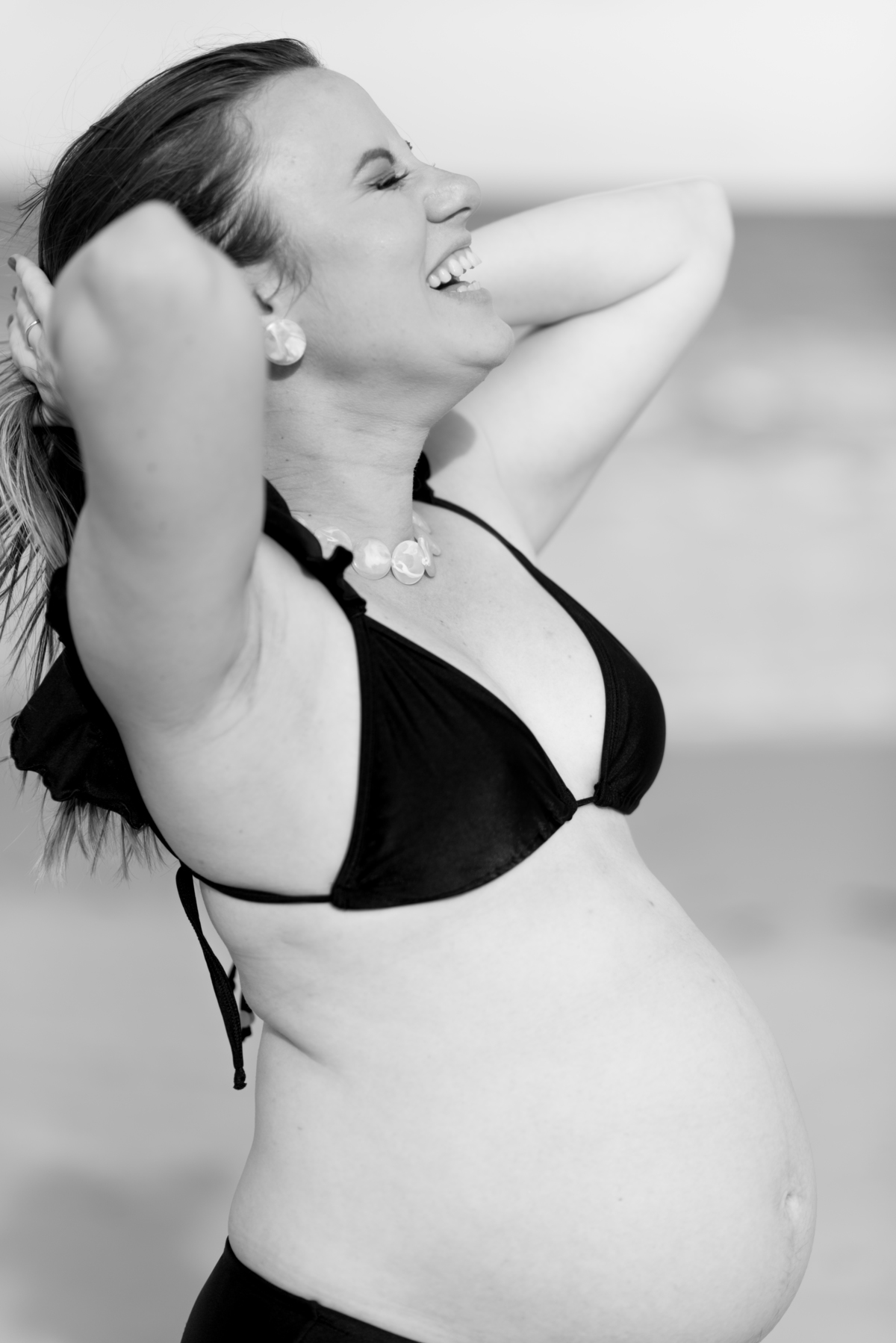 Fotos grávida na praia