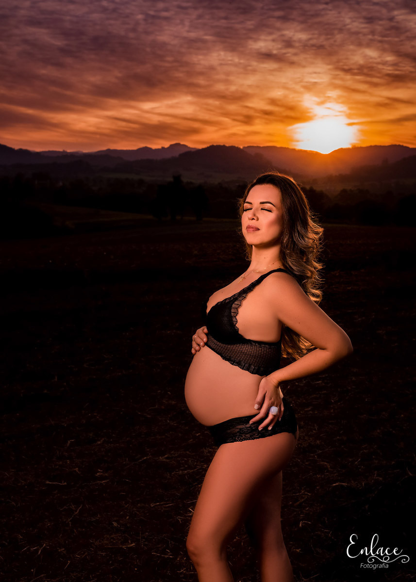 ensaio de gestante, menina, lajeado RS, arroio do meio, parque pérola do vale, pôr do sol, Lorena