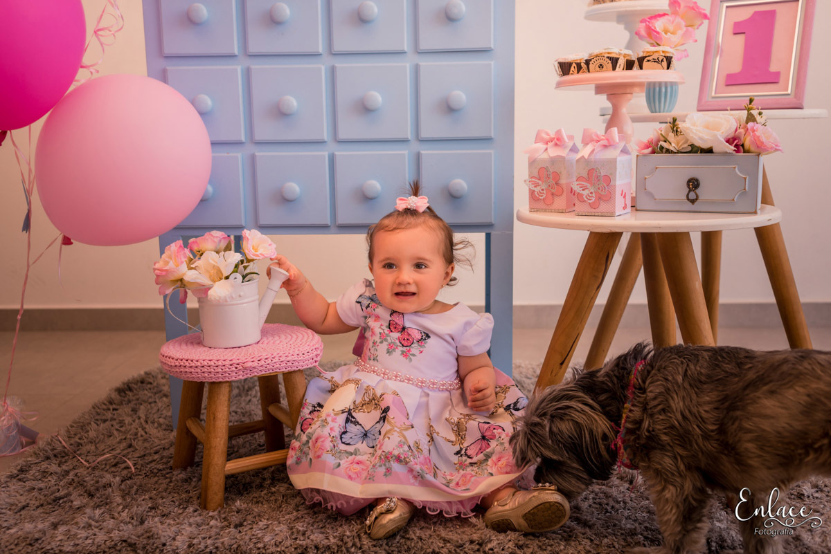 Aniversário infantil, jardim, martina, decoração, 1 aninho, menina, lajeado RS, feito em casa, pandemia