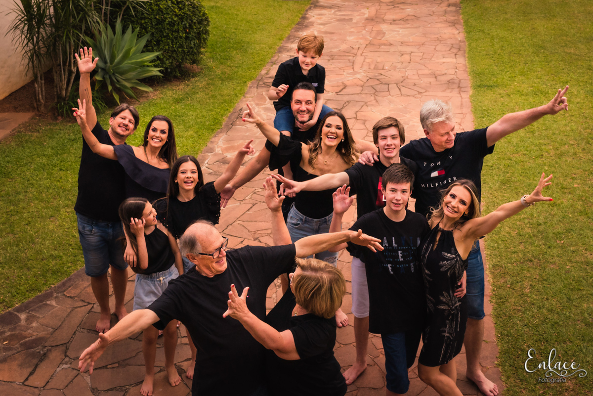 ensaio de família grande, casa da avó, lajeado RS, enlace fotografia, Vinicius Scherer