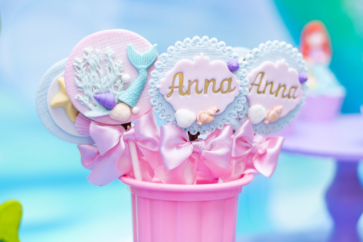 Decoração Festa da pequena Ariel na Estação Faz de Conta Taquara