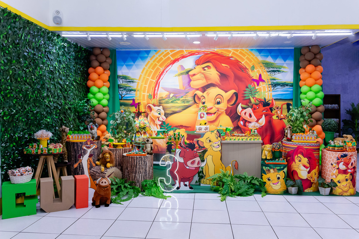 Decoração de  festa infantil Rei Leão Rio de Janeiro