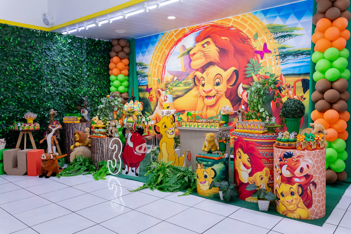 Decoração de  festa infantil Rei Leão Rio de Janeiro