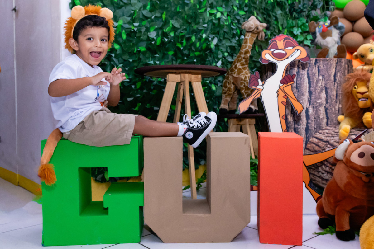 diversão aniversário 3 anos rei leão 