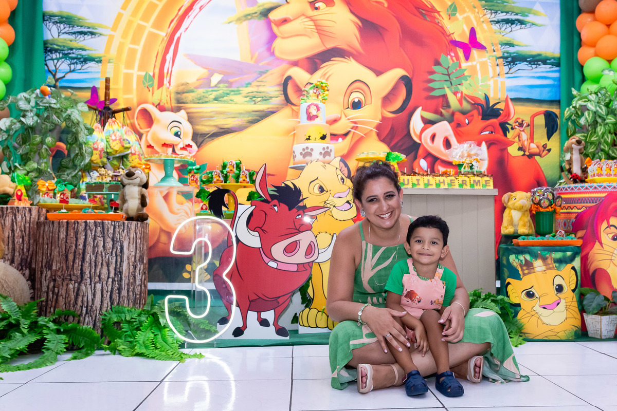 Pose Mãe e filho na festa infantil do Rei Leão Rio de Janeiro 02