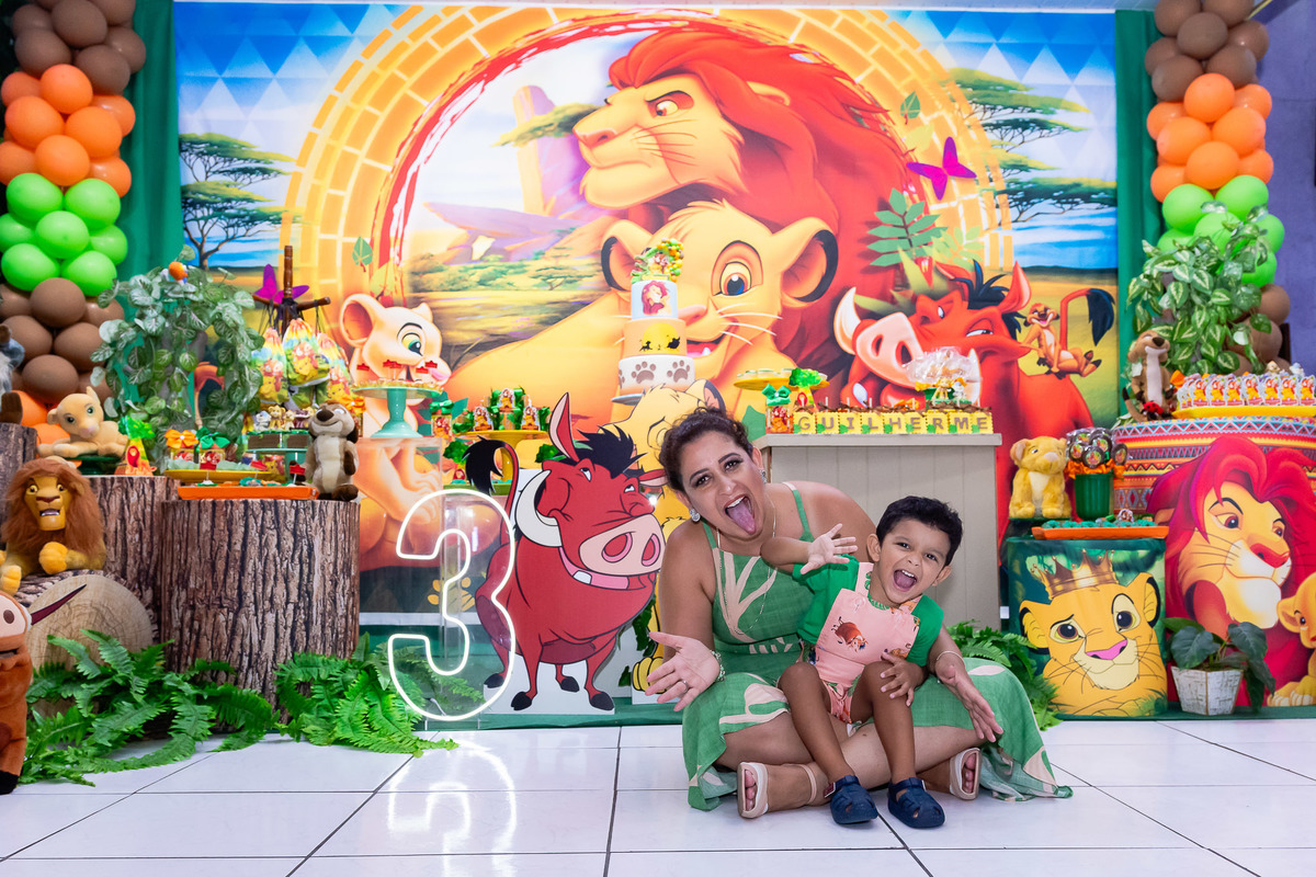 Pose Mãe e filho na festa infantil do Rei Leão Rio de Janeiro 01
