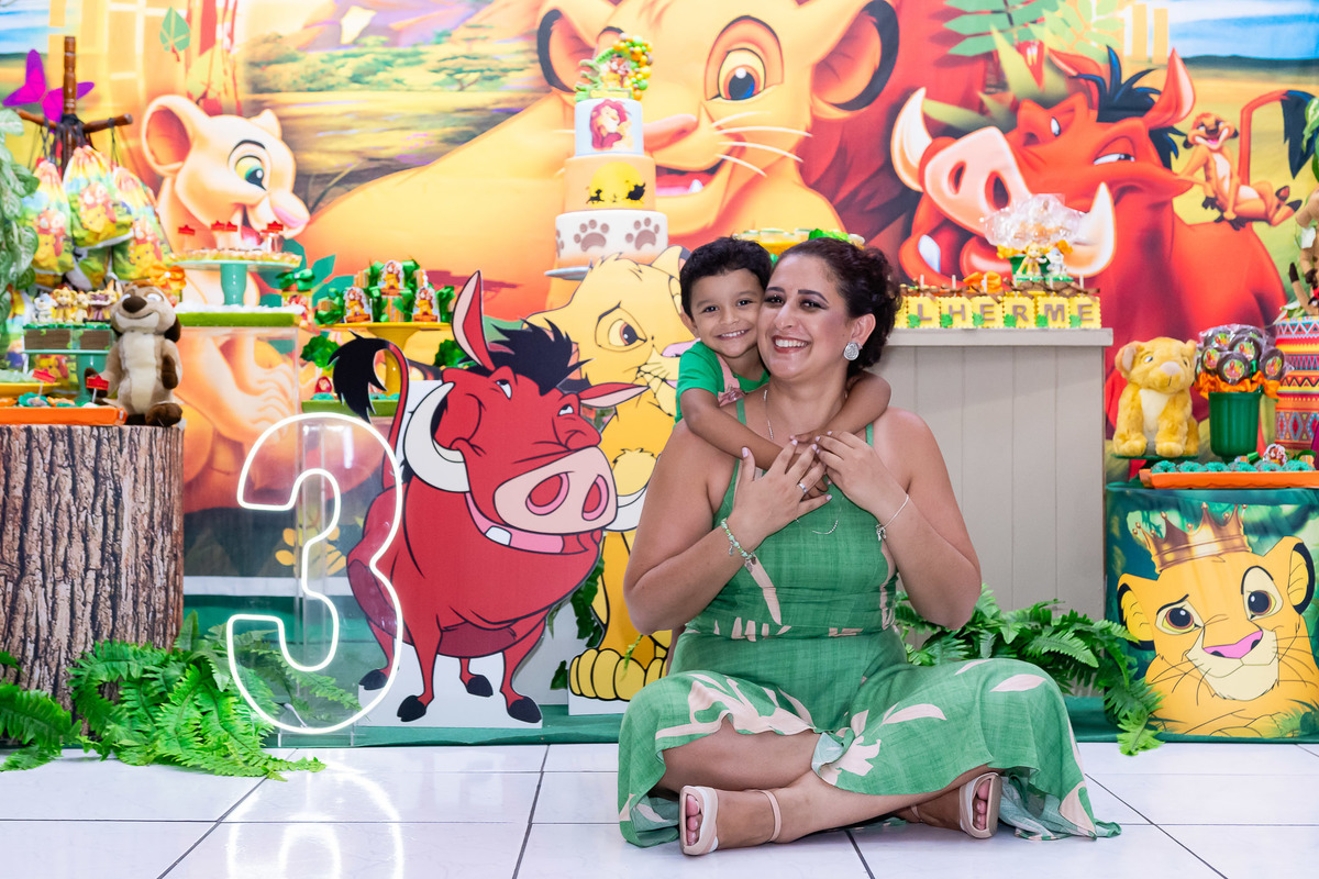 Pose Mãe e filho na festa infantil do Rei Leão Rio de Janeiro 03
