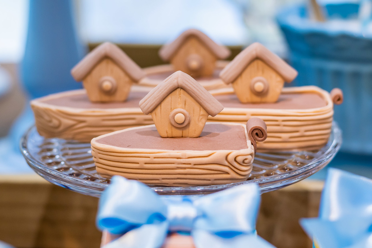 doces personalizados exclusivos com a identidade visual do aniversário do Gabriel da Arca de Noé na Space Treehouse 1