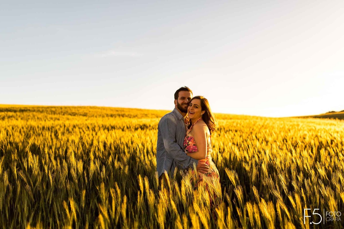 Casal, plantação de trigo, casal abraçado