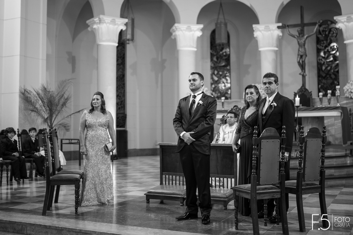 Noivo, Cerimônia, noivo esperando noiva, Casamento Guaxupé