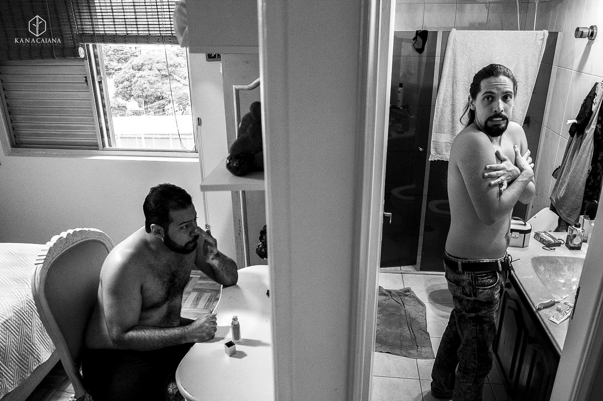 Making Of noivo no casamento em são Paulo SP com flagra real de nude