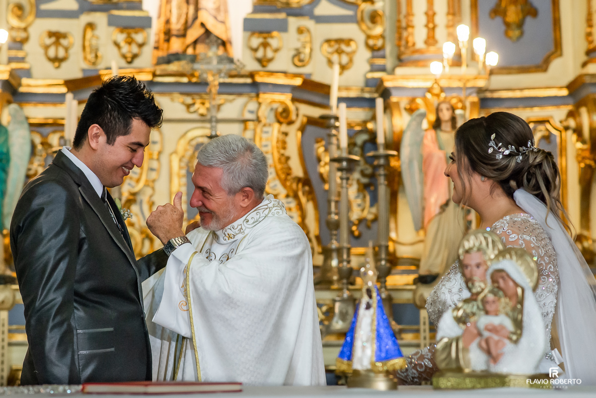 Cerimonia de Casamento na Matriz de Santo Antônio em Guaratinguetá 