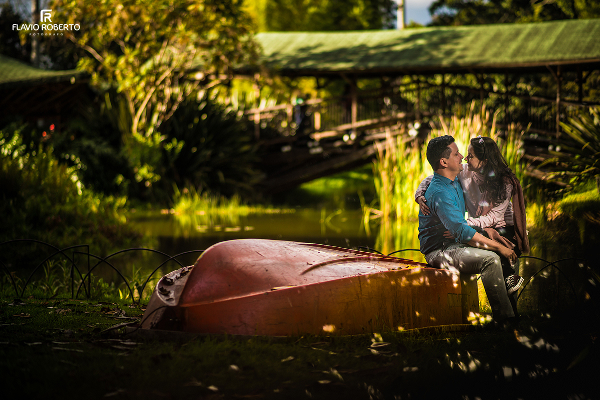 Ensaio de Casal no lago