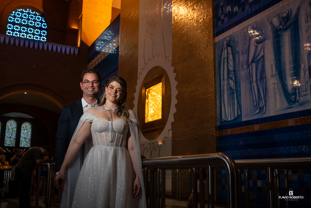 Noivado aos pés de Nossa Senhora Aparecida, pedido de casamento abençoado no Santuário Nacional