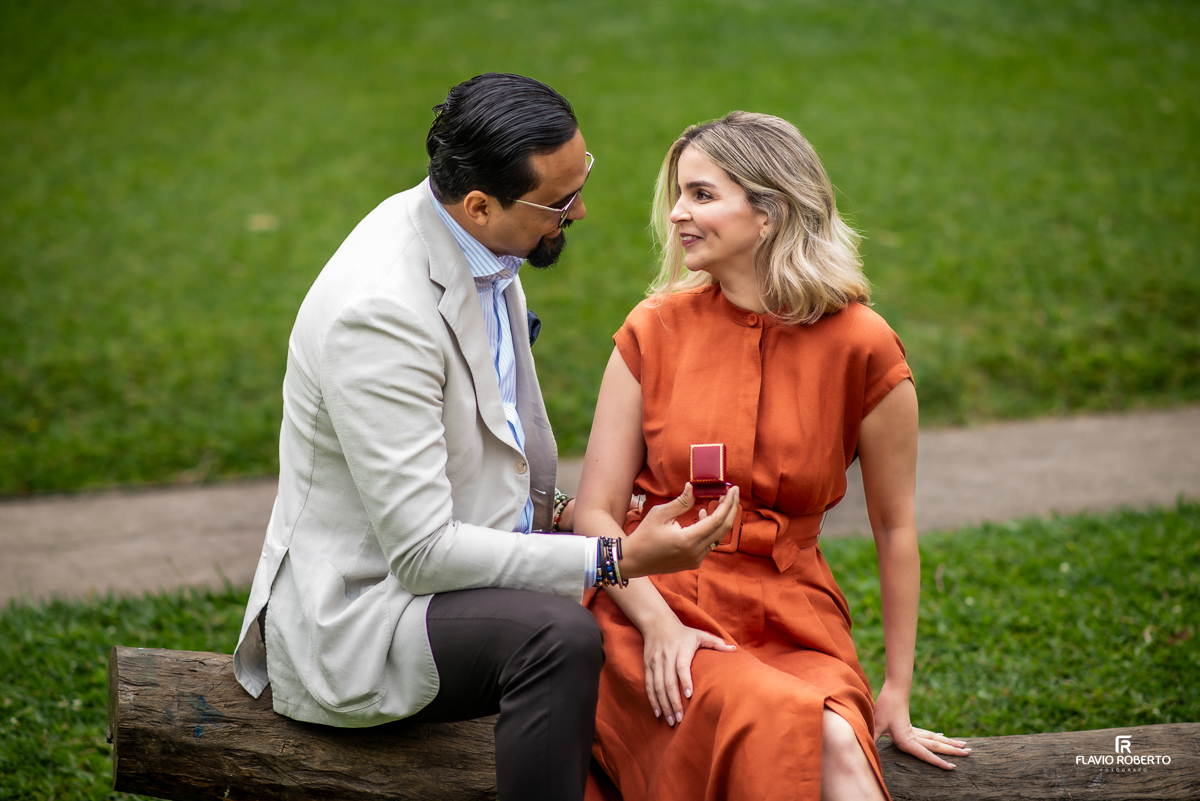 Ensaio de Casal no Parque Burle Marx em São Paulo 