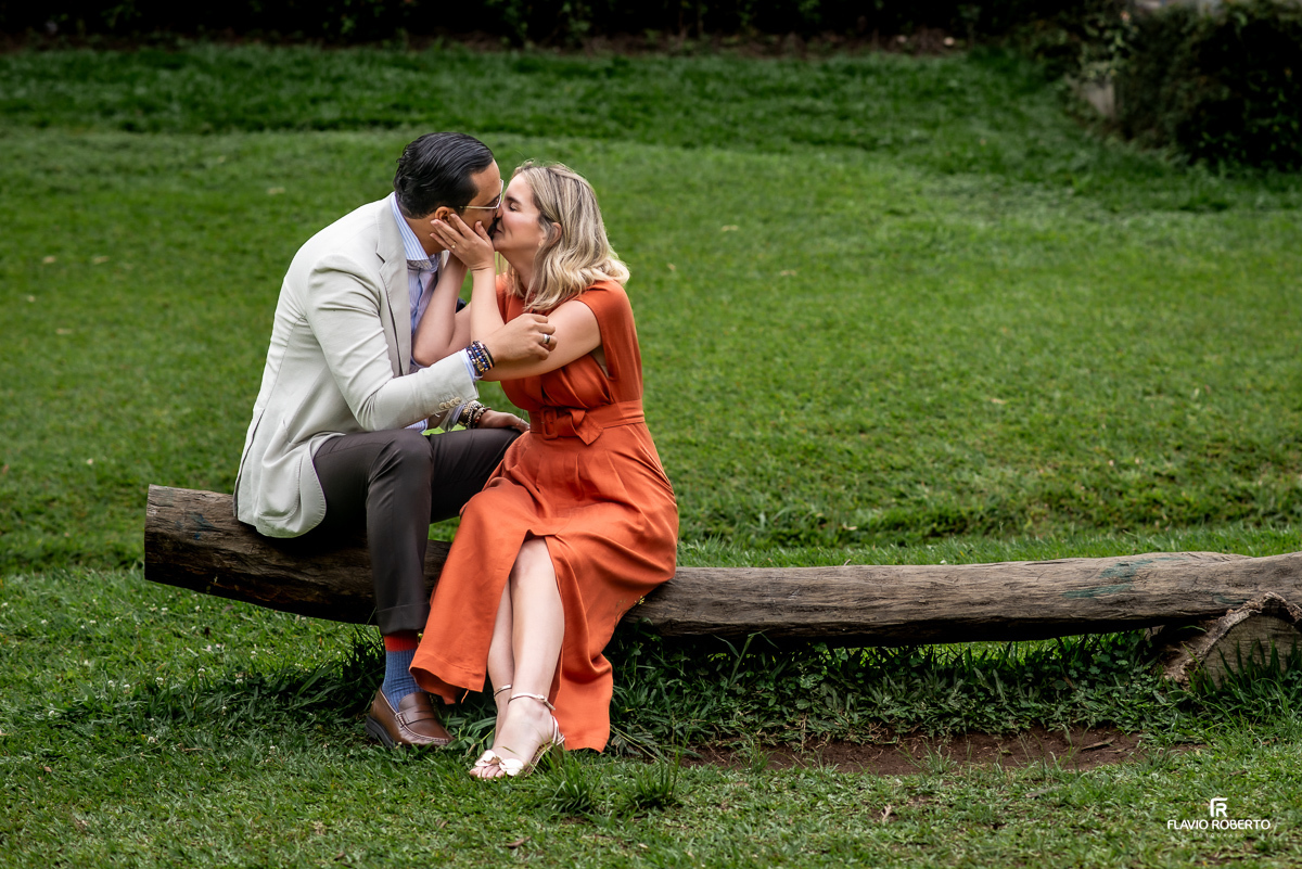 Noivado no Parque Burle Marx em São Paulo 