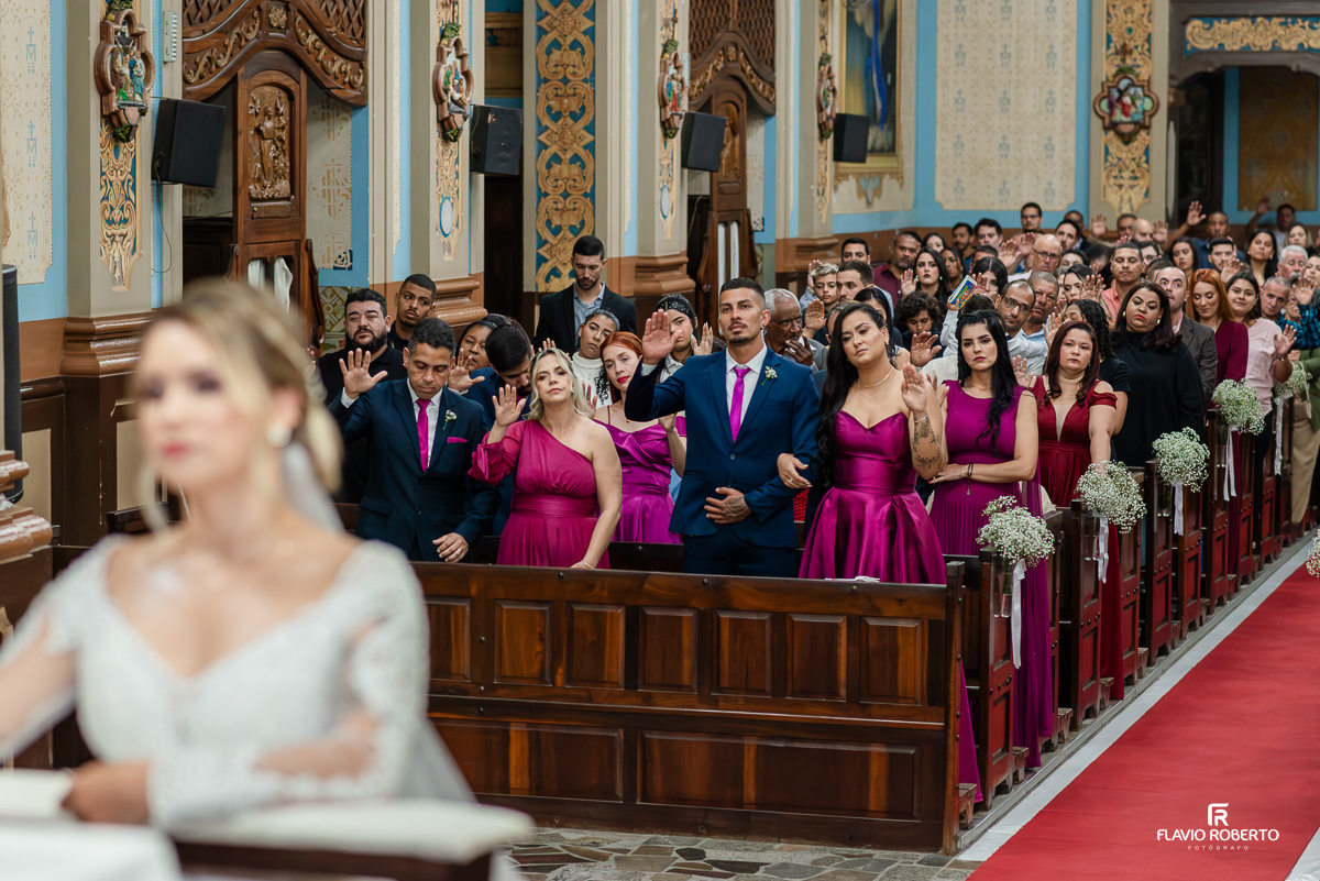 Casamento da Joyce e Felipe no Convento Nossa Senhora das Graças em Guaratinguetá