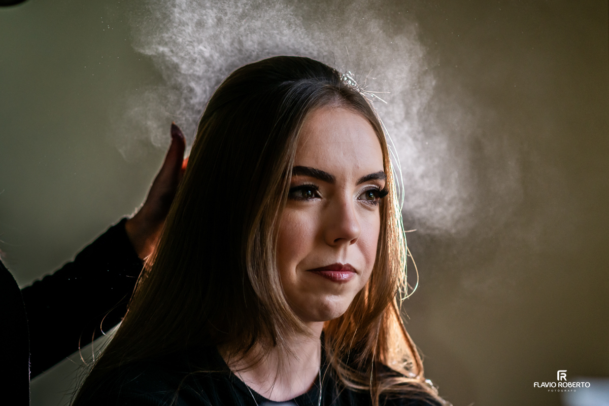 Making Of da Noiva no Espaço Colar de Ouro em Cunha