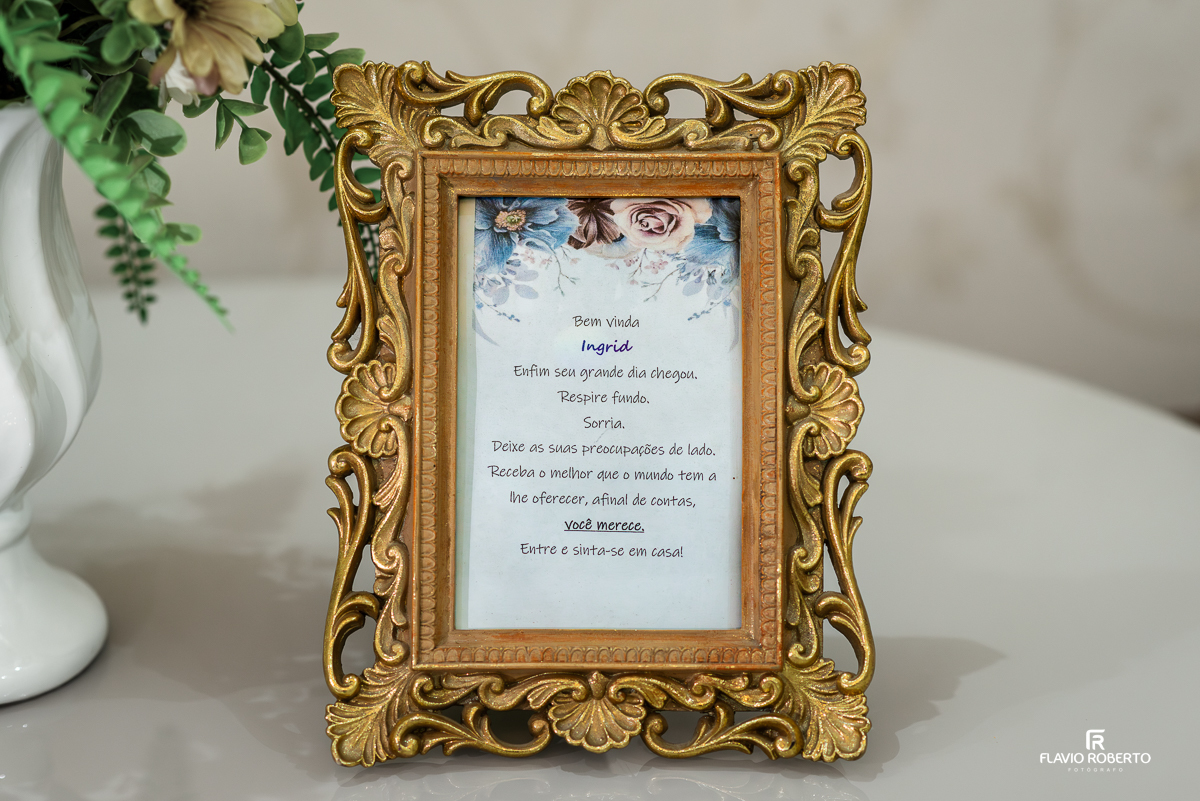 Making Of da noiva no Ateliê Valéria Vendrasco, em Guaratinguetá