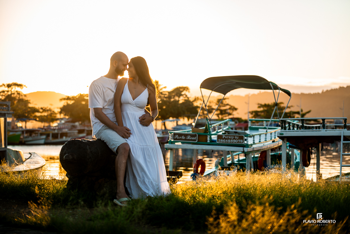 Pre Wedding durante o nascer do sol no Centro Histórico de Paraty, Rio de Janeiro