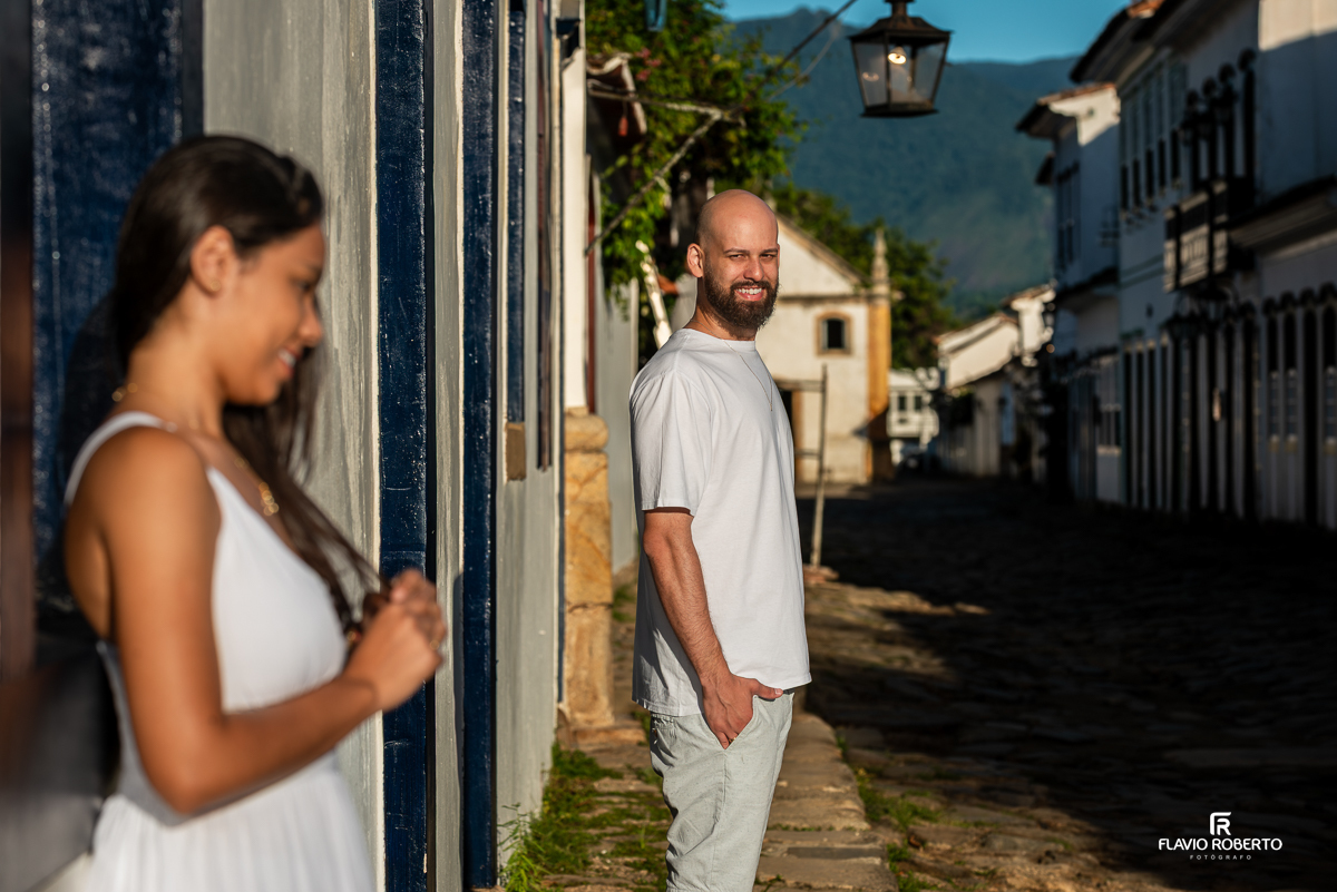 Pre Wedding durante o nascer do sol no Centro Histórico de Paraty, Rio de Janeiro