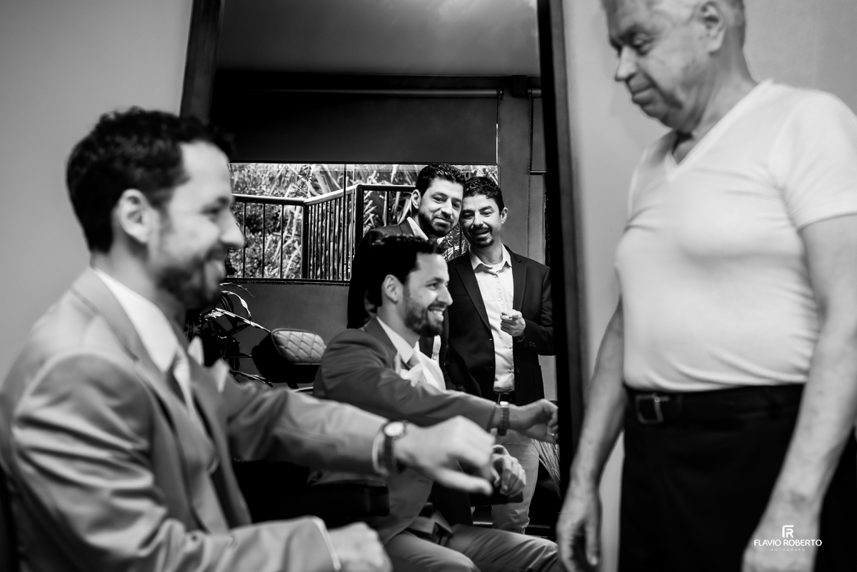 Making Of do Noivo Com seus familiares e amigos no Villa Lyon de Taubaté.