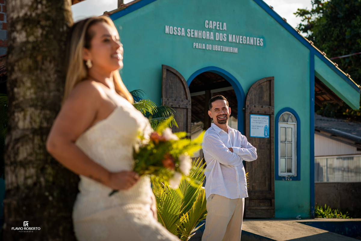 Ensaio de Bodas de Estanho nas praias de Itamambuca e Ubatumirim