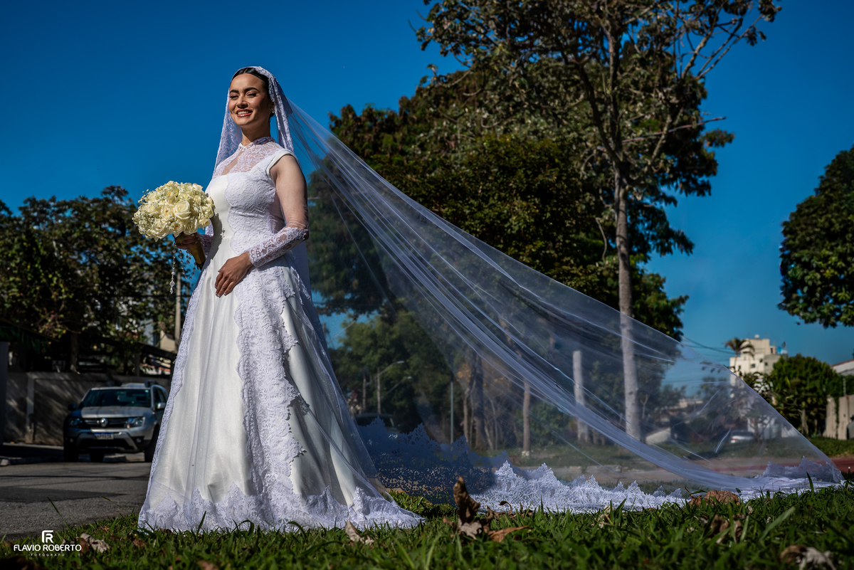 Retrato da noiva antes do casamento em São José dos Campos
