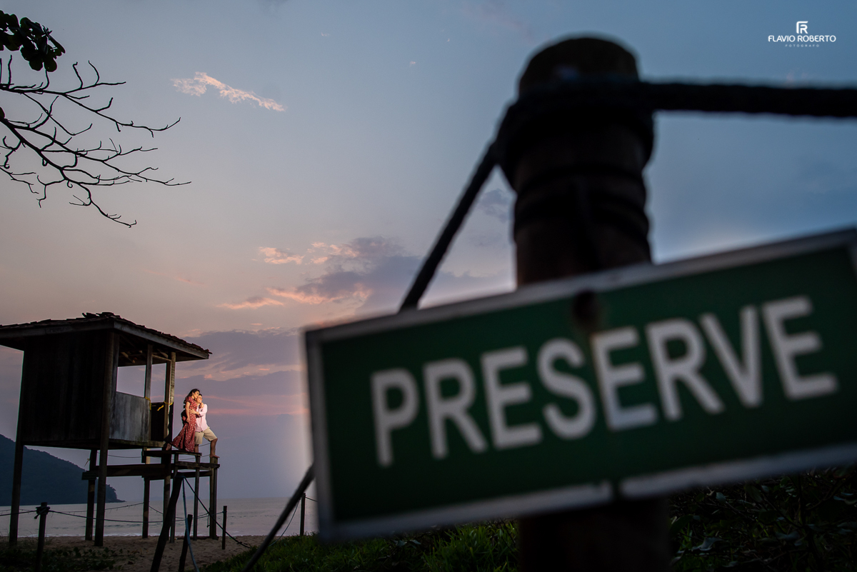 Ensaio Pré Wedding no nascer do sol da Praia Vermelha