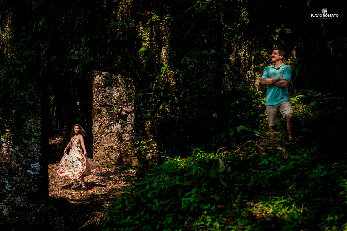 Ensaio Pré Wedding nas Ruínas de Lagoinha