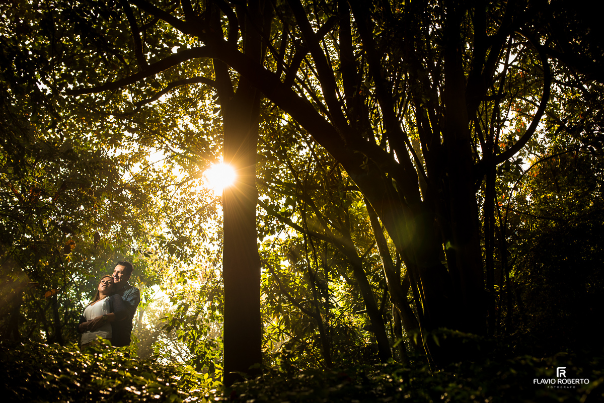casal de namorados passeando no jardim